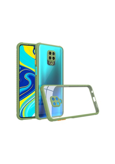 Xiaomi Redmi Note 9s Kılıf Zore Kaff Kapak Koyu Yeşil