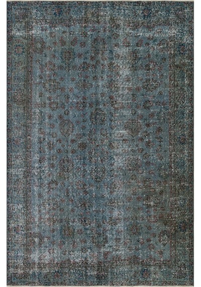 Ilham Verici Vintage El Işlemeli Yün Ipek Pers Halısı - 154x236 Cm 9935