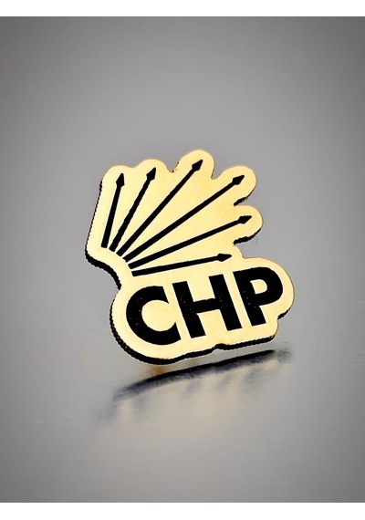 Chp Yaka Rozeti Dekope Kesim Altın