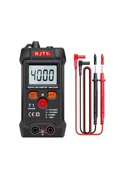 T1 Dijital Multimetre True Rms Ncv 600v Mini Cep El Tipi Voltmetre Ac Dc Voltaj Direnç Buzzer