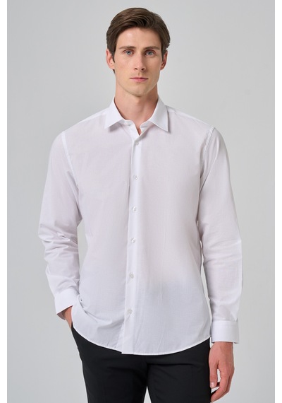 Morven Erkek Beyaz Trend Regular Fit Gömlek 26mc004010600 Beyaz