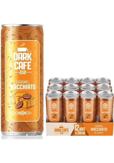 Dark Café 212 Soğuk Kahve Caramel Macchiato 250 Ml X 12 Adet Hazır