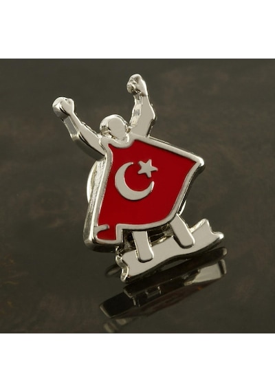 Depomıx Ay Yıldız Yaka Rozet-gümüş Rengi Çok Renkli 06427345