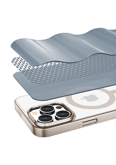 Apple Uyumlu iPhone Buff 16 Pro Max Magsafe Slim Fit Kılıf Titanyum Gray