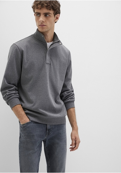 Mavi - Düğme Detaylı Dik Yaka Gri Sweatshirt 0s10472-80018 Gri