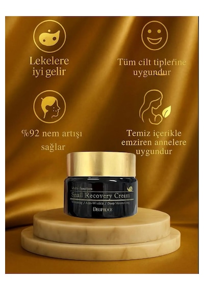 Salyangoz Müsini Içeren Aydınlatıcı Ve Kırışıklık Karşıtı Premium Yüz Bakım Kremi 30ml