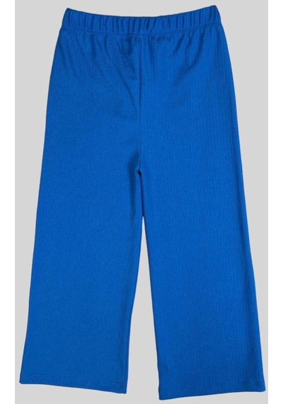 Mavi Bürümcük Bol Paça Pantolon 2062-2 Mavi