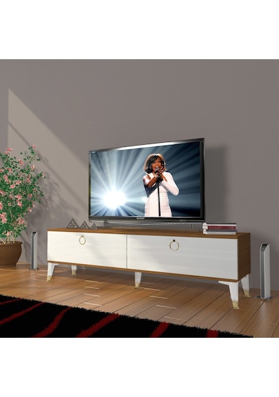 Decoraktiv Eko 140 Mdf Std Gold Tv Ünitesi Tv Sehpası - Ceviz - Beyaz Ceviz - Beyaz Decoraktiv Eko 140 Mdf Std Gold Tv Ünitesi Tv Sehpası - Ceviz - Beyaz Ceviz - Beyaz