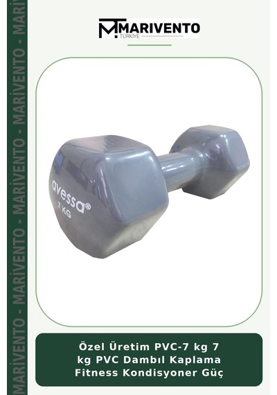Özel Üretim Pvc-7 Kg 7 Kg Pvc Dambıl Kaplama Fitness Kondisyoner Güç