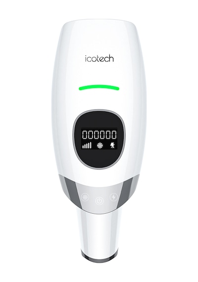 Icotech HR90 Sınırsız Atım Buz Başlıklı Cilt me Akne Giderme Lazer Epilasyon Aleti Beyaz