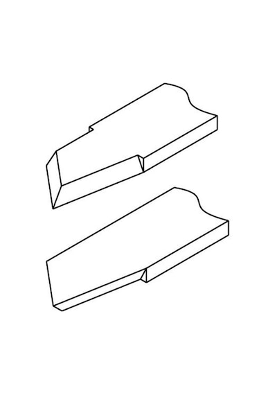 Narex 817510 Ahşap Torna Bıçağı Kare Sonlu Sağ Ağız 14X105 Mm