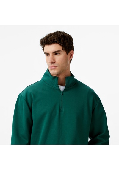 United4 Unıted4 Erkek Yeşil Half Zip Sweatshirt Ft-msd Yeşil