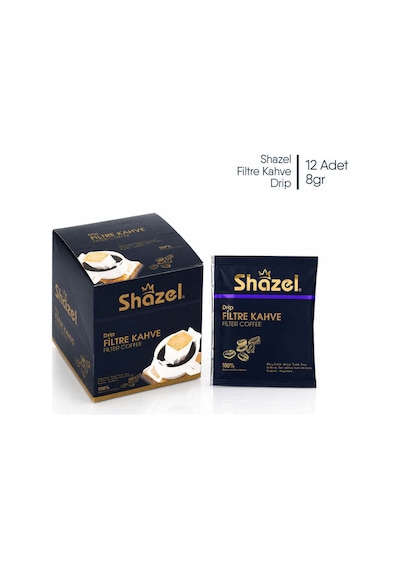 Shazel Drip Filtre Kahve Classic 12'li Kutu Drip Demleme %100 Arabica