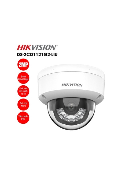 Hikvision Ds-2cd1121g2-lıuf 2 Mp Smart Hybrid Light Ir Dome Ip Kamera