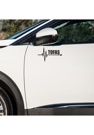 Tofaş Doğan Sticker Sol Sağ Yan Ayna Altı Araç Markalı Sticke