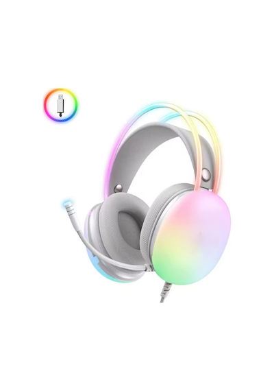 7.1 Rgb Profesyonel Gaming Mikrofonlu Gamer Oyuncu Kulaklığı Usb Pc Ps Xbox Işıklı Rengarenk