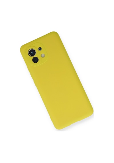 Mi 11 Kılıf Nano İçi Kadife Silikon - Sarı Bz8683140175412