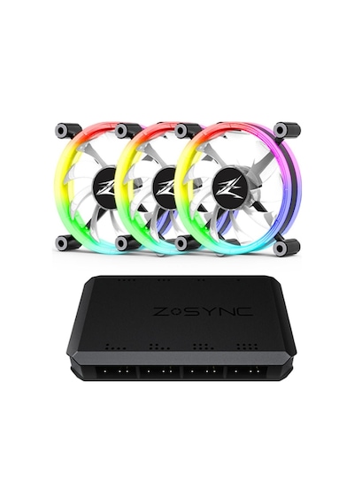 Zalman Zm Sf120a3 Yüksek Performanslı Adreslenebilir Rgb Soğutma 3 Adet 120mm Kasa Fanı