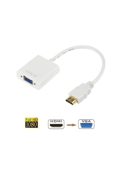 Hdmi To Vga Kablo Çevirici Dönüştürücü Görüntü (248420019)