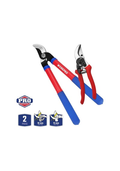 Ayrex Workpro Wp204500 2'li Profesyonel Bağ Bahçe Dal Budama Makası Seti