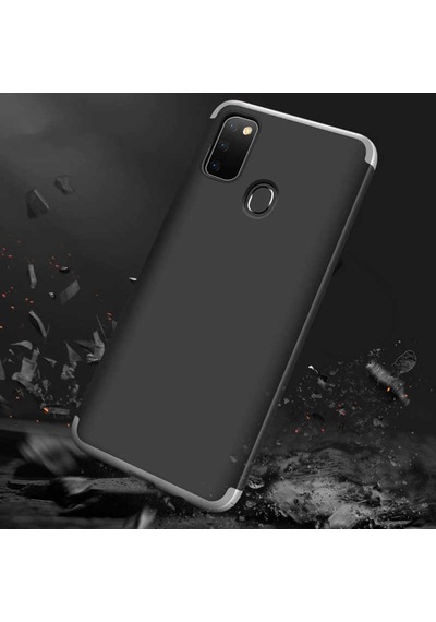 Samsung Uyumlu Galaxy M30s Kılıf Zore Ays Kapak Siyah-Kırmızı