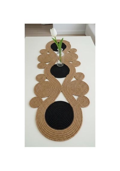Jüt, Hasır,sarmal Model, Dekoratif Masa Örtüsü, Runner 40x110 Cm, Sehpa Örtüsü, Bohem Tarzı Hasır Siyah Hasır Siyah Jüt, Hasır,sarmal Model, Dekoratif Masa Örtüsü, Runner 40x110 Cm, Sehpa Örtüsü, Bohem Tarzı Hasır Siyah Hasır Siyah