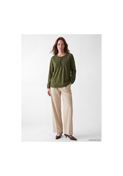 LC Waikiki Alıta Cıty Farkıyla Lcw Grace Yeşil Penye Nakışlı Bağlamalı Yaka Uzun Kollu Kadın Bluz Yesil - 929697339 Yesil LC Waikiki Alıta Cıty Farkıyla Lcw Grace Yeşil Penye Nakışlı Bağlamalı Yaka Uzun Kollu Kadın Bluz Yesil - 929697339 Yesil