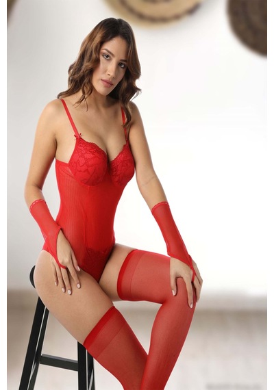 Hadpols Premium Çekici Set Özgün Stil İddialı Giyim Jartiyertakım Kırmızı Jartiyer Takım