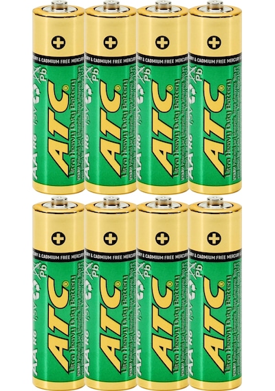 Atc 4lü Aa R6 Heavy Duty Kalın Kalem Pil Saat Pili Çinko Karbon Pil Zn-c 1.5v