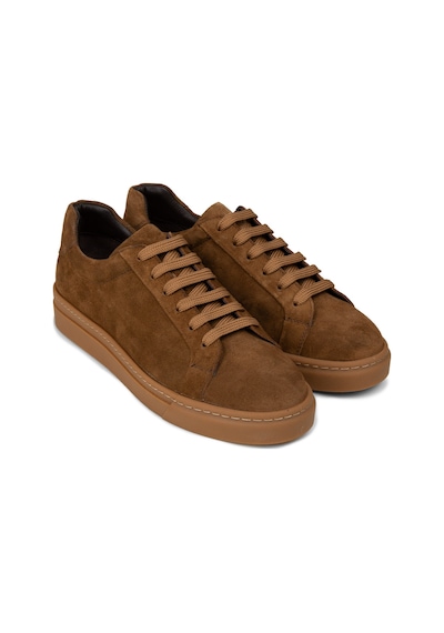 Deery Erkek Hakiki Süet Taba Renk Sneaker Ayakkabı - 02018mtbac02 Taba
