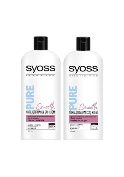 Pure Smooth Ağırlaştırmayan Saç Kremi 2 Adet