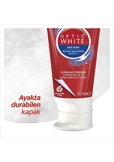 Optic White Anında Beyazlık Anında Beyazlatma Etkisi Beyazlatıcı Diş Macunu 50 Ml