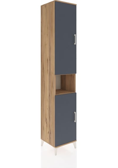 Hyperion Dolap 7 Raflı 2 Kapaklı 44x44x243 Çam-antrasit Çam Hyperion Dolap 7 Raflı 2 Kapaklı 44x44x243 Çam-antrasit Çam