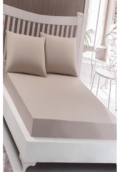 Bebesi Çift Kişilik Havlu Çarşaf Takımı Renk Açık Kahve 150x200 Cm Açık Kahverengi