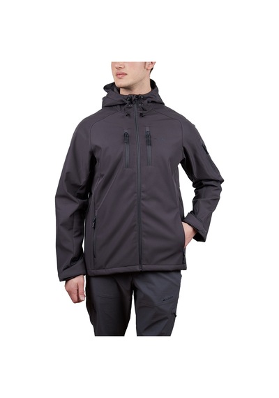 Alpinist Peak Softshell Erkek Outdoor Mont Antrasit 001