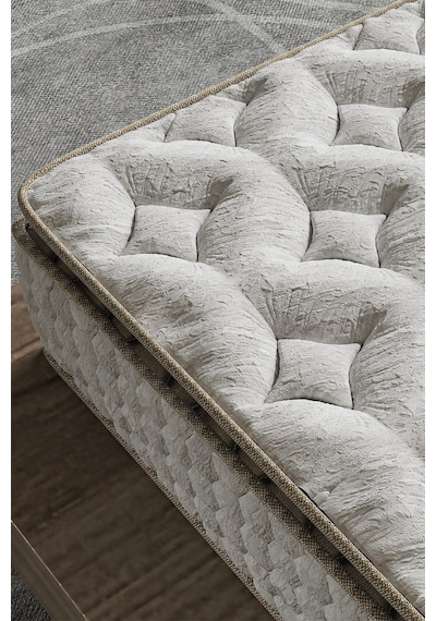 Aksviva Cortado Çift Kişilik Pedli Paket Yaylı Yatak 30 Cm BEYAZ