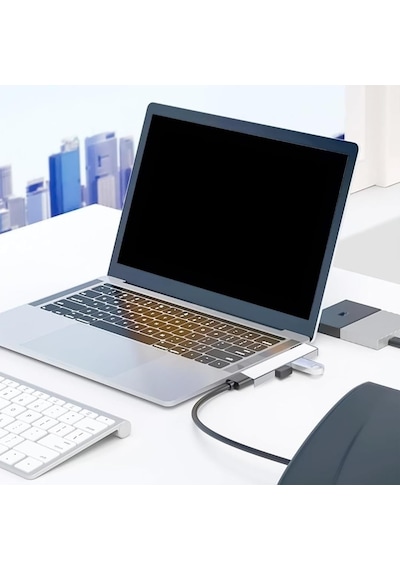 1460 Usb Type C 3.0 Hub 3 Portlu Çoklayıcı Çoğaltıcı Dönüştürücü Çevirici Adaptör Usb Type-c Erkek 1xusb