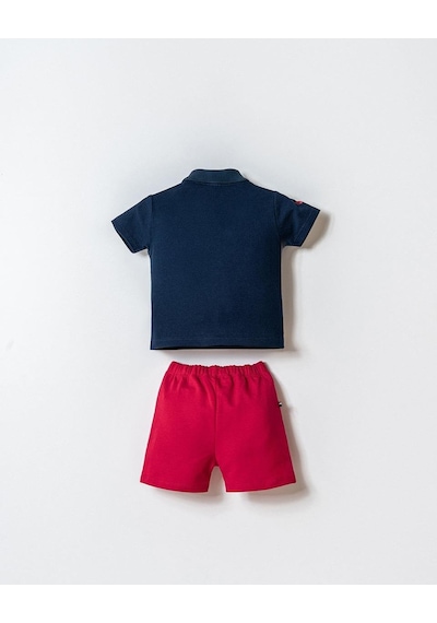 U.S. Polo Assn. U.s. Polo Assn Erkek Bebek 2 Li Şort T-şhirt Takım Lacivert-2347 Lacivert