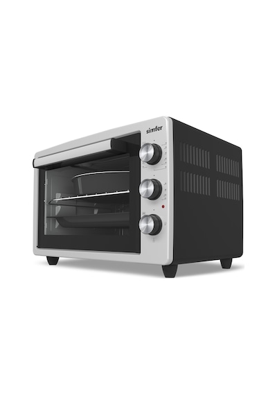 Simfer 3426 İnox Gri 34 LT Statik Mini / Midi Fırın - 4 Fonksiyon, Programlanabilir Pişirme & Isı Kontrol