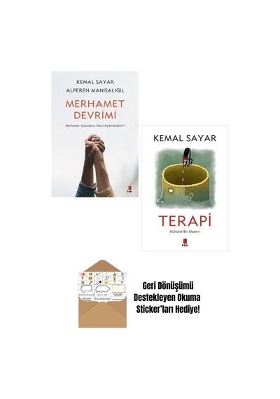 Kemal Sayar 2 Kitap Set / Merhamet Devrimi + Terapi + Okuma Sticker'ları