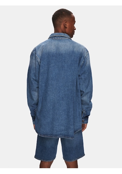 Ltb Steven Oversize Orta Mavi Jean Gömlek Orta Mavi L