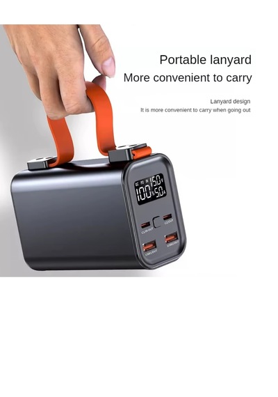 50000mah Süper Fast Charge Led Işıklı Taşınabilir Power Bank 20.000 Mah
