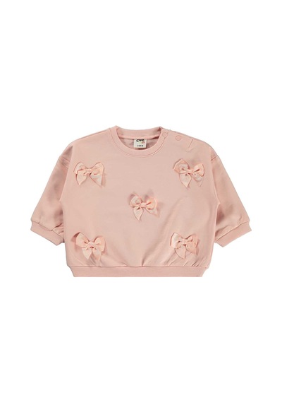 Civil Baby Fiyonklu 6-18 Ay Sweatshirt - Pembe Soft Pudra