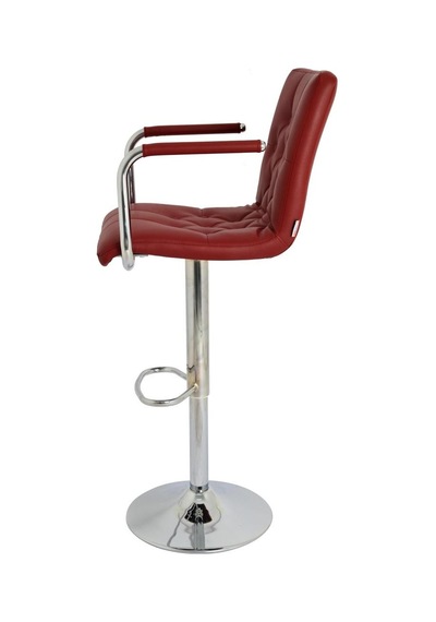 Bürocci Helen Bar Sandalyesi-Bordo-9519Q0102 Çok Renkli