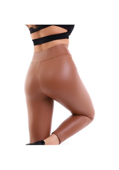 Winmoda34 Içi Kürklü Deri Tayt Taba