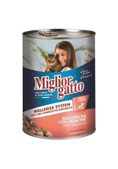 Gatto Somon Balıklı Yetişkin Kedi Konservesi 405 Gr