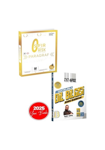 Paragraf Sıfır Risk Soru Bankası 345 2026 Tyt - Kpss Taktiklerle Dil Bilgisi Çözümlü Soru Bankası