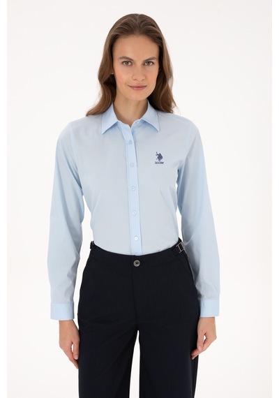 U.s. Polo Assn. Kadın Açık Mavi Gömlek Basic 50307989-vr003 Acık Mavı