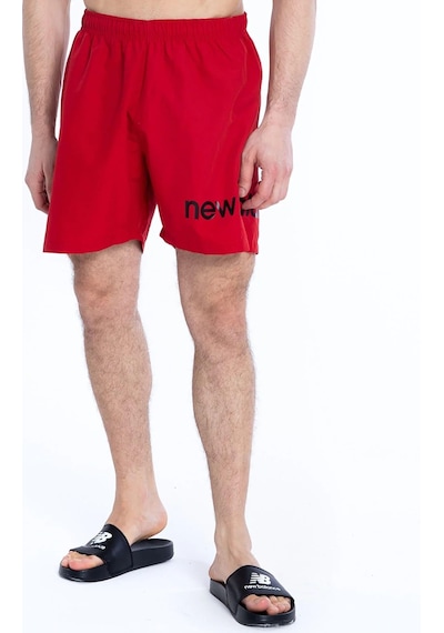 New Balance Baskılı Erkek Kırmızı Deniz Şortu Mns1324-red