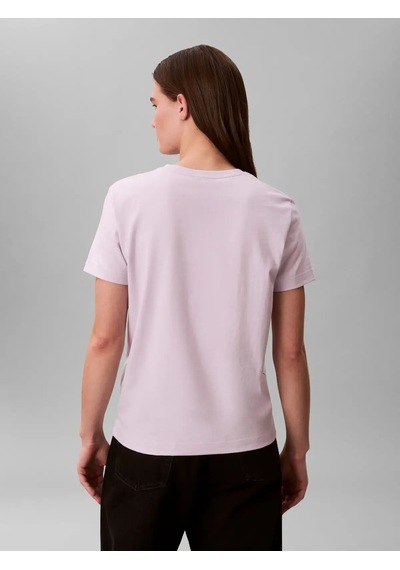 Calvin Klein Ss Monogram Crew Tee, 3oq Mor Kadın T-shirt
